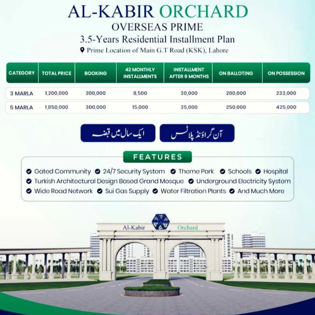 al kabir orchard 5 marla