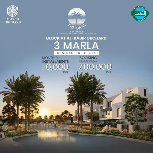 3 marla residential plot al kabir oasis