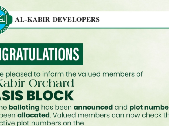 Al Kabir Orchard Oasis Block balloting